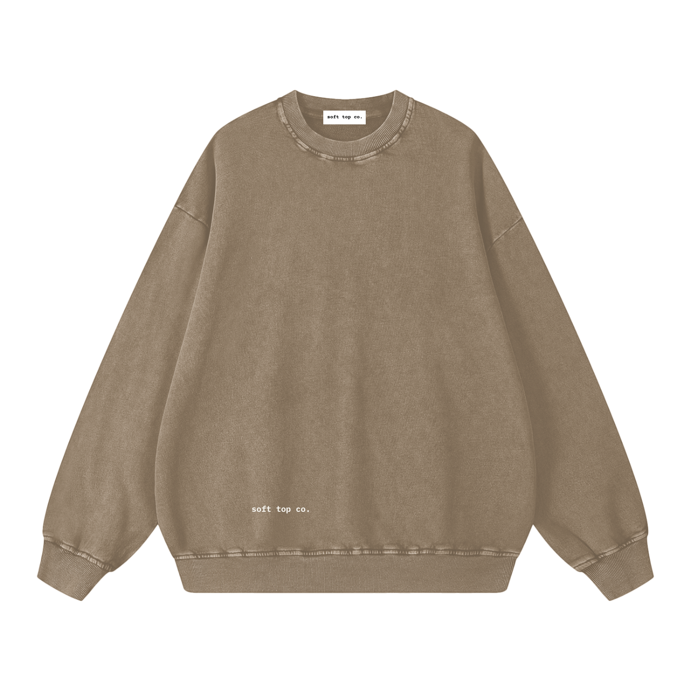 Soft Top Co. Snow Wash Oversized Crew