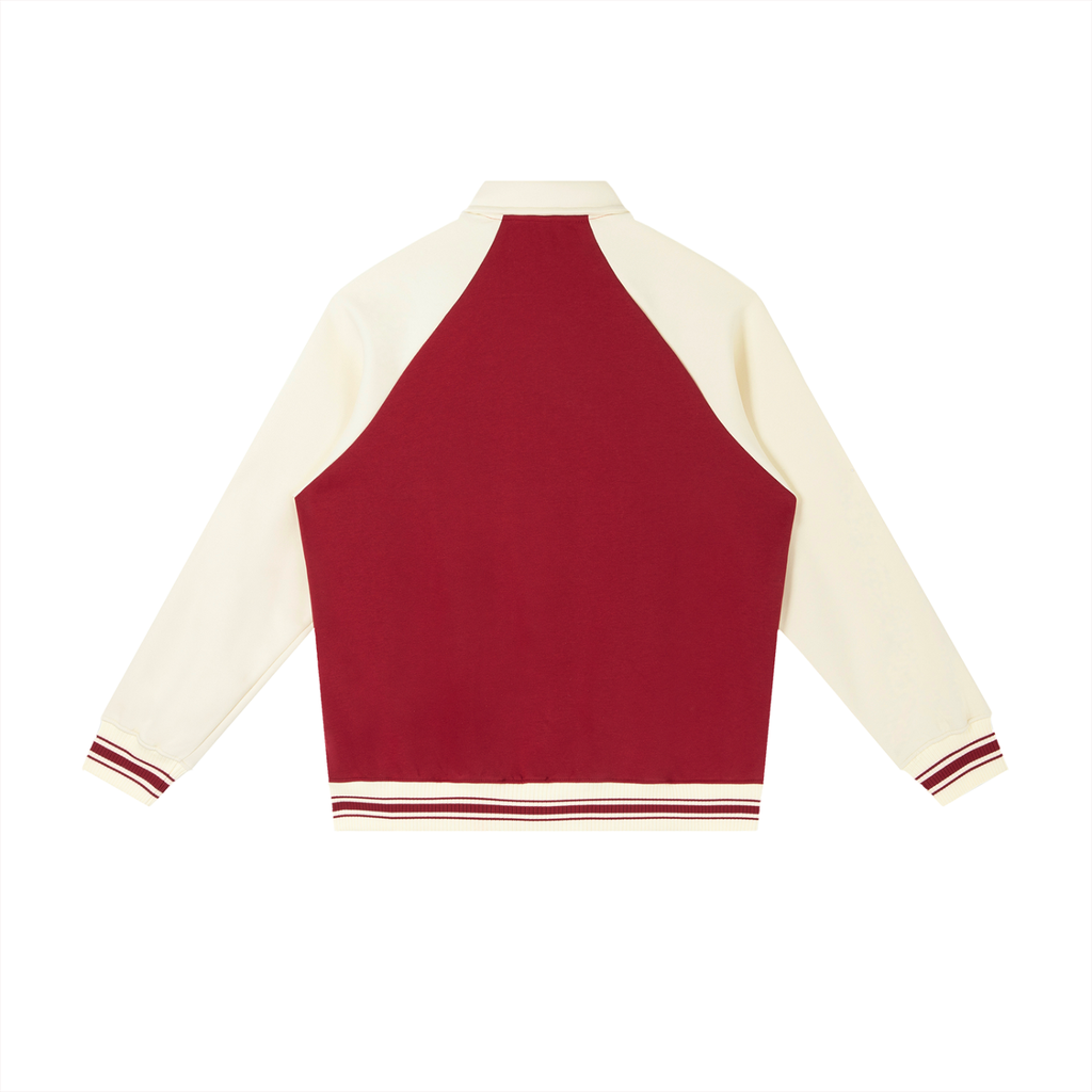 STC. Contrast Raglan Varsity Jacket