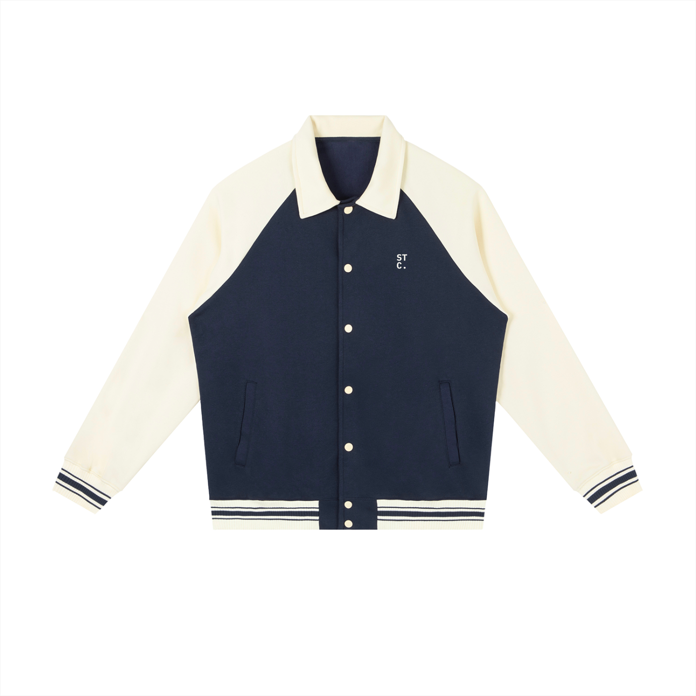 STC. Contrast Raglan Varsity Jacket