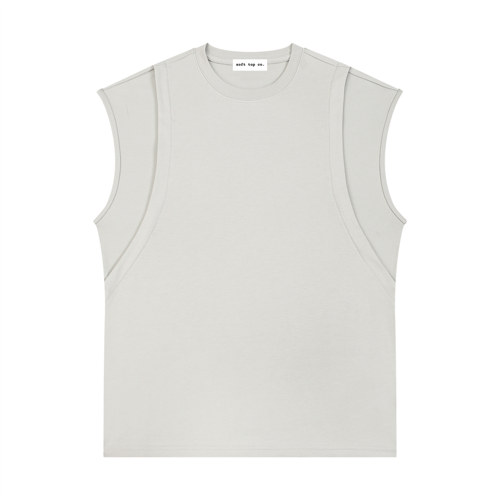 STC. Panel Sleeveless Tee