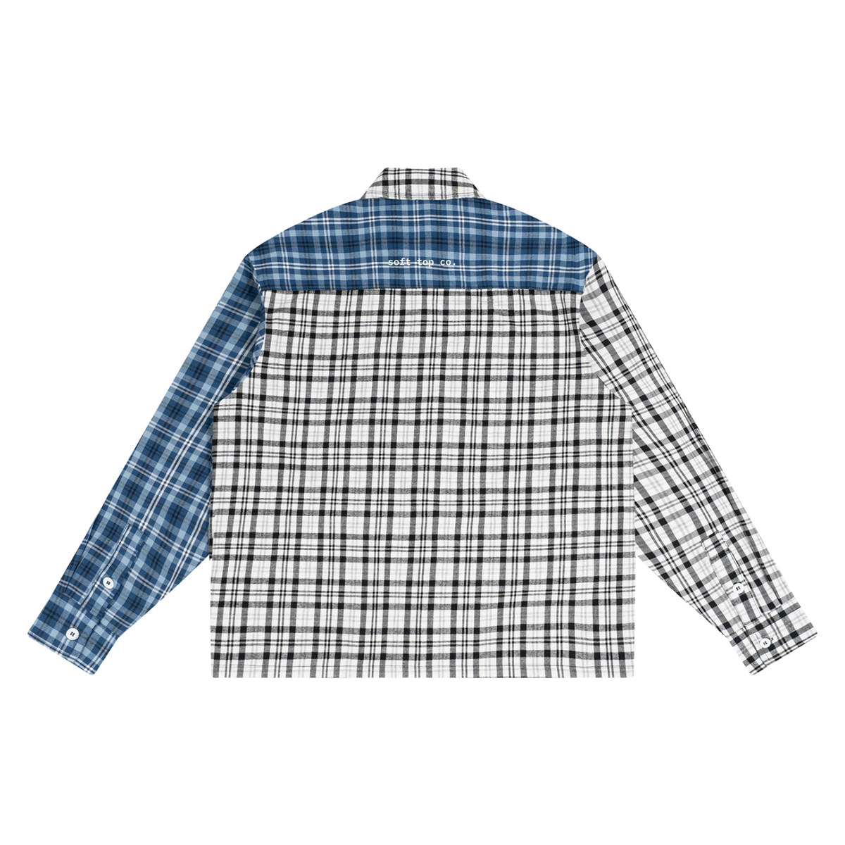 Split Plaid Overshirt