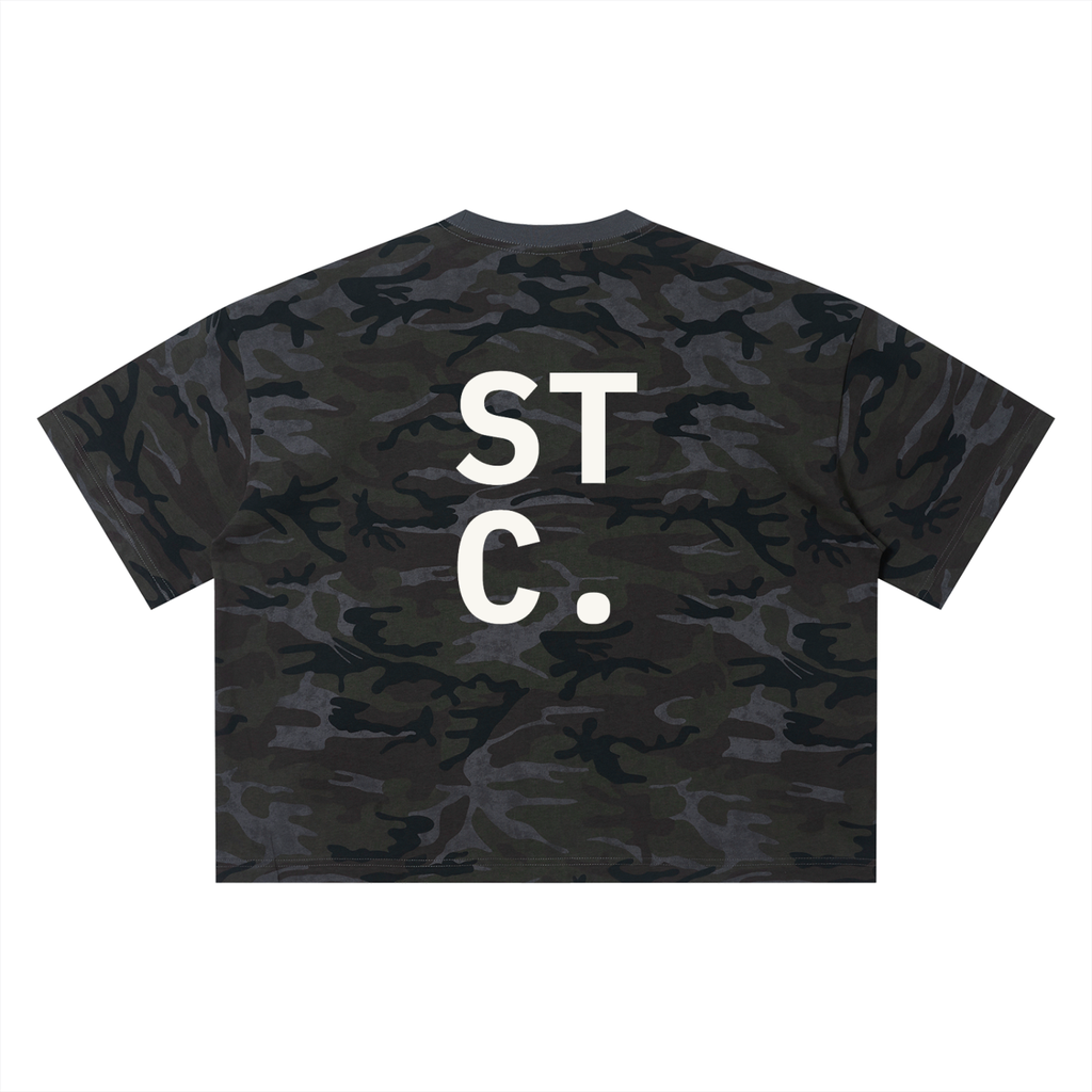 STC. Camo Boxy Tee