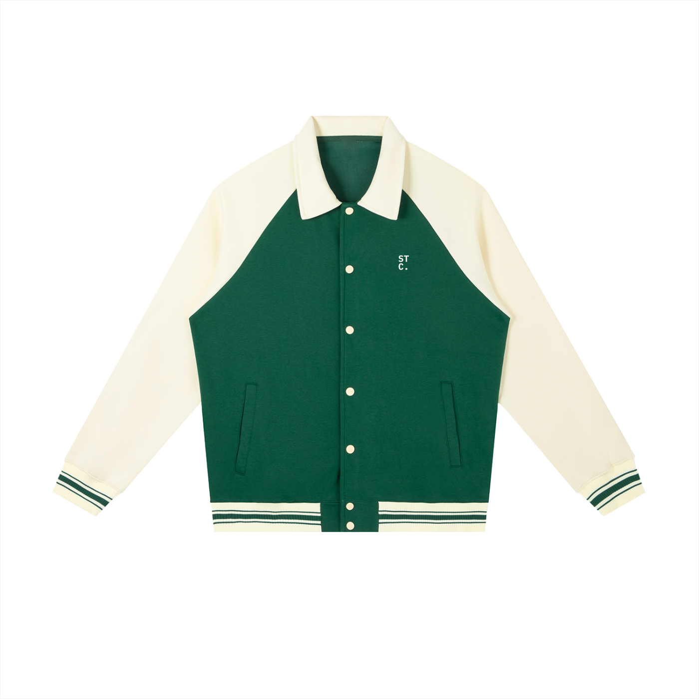STC. Contrast Raglan Varsity Jacket