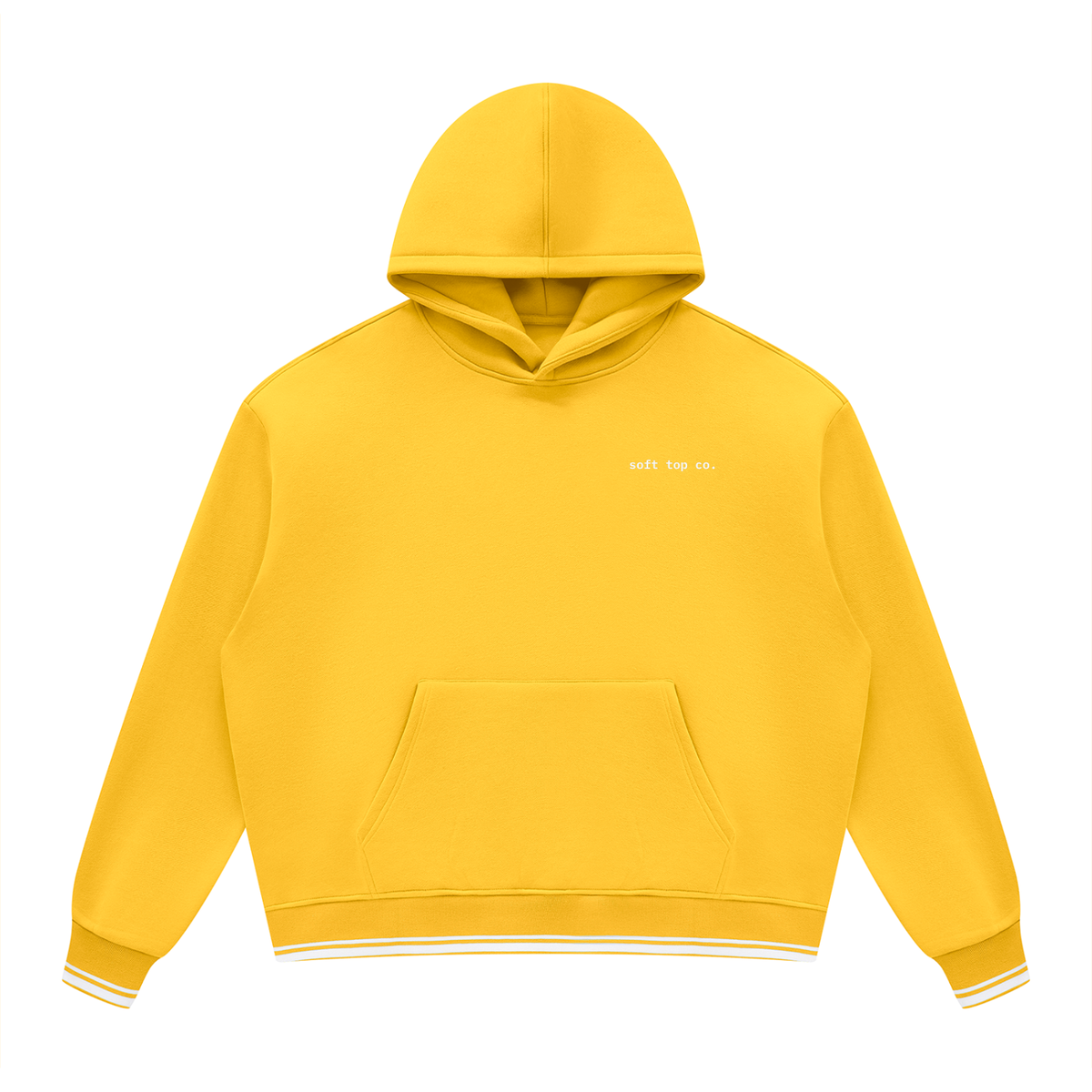 Soft Top Co. Contrast Rib Hoodie