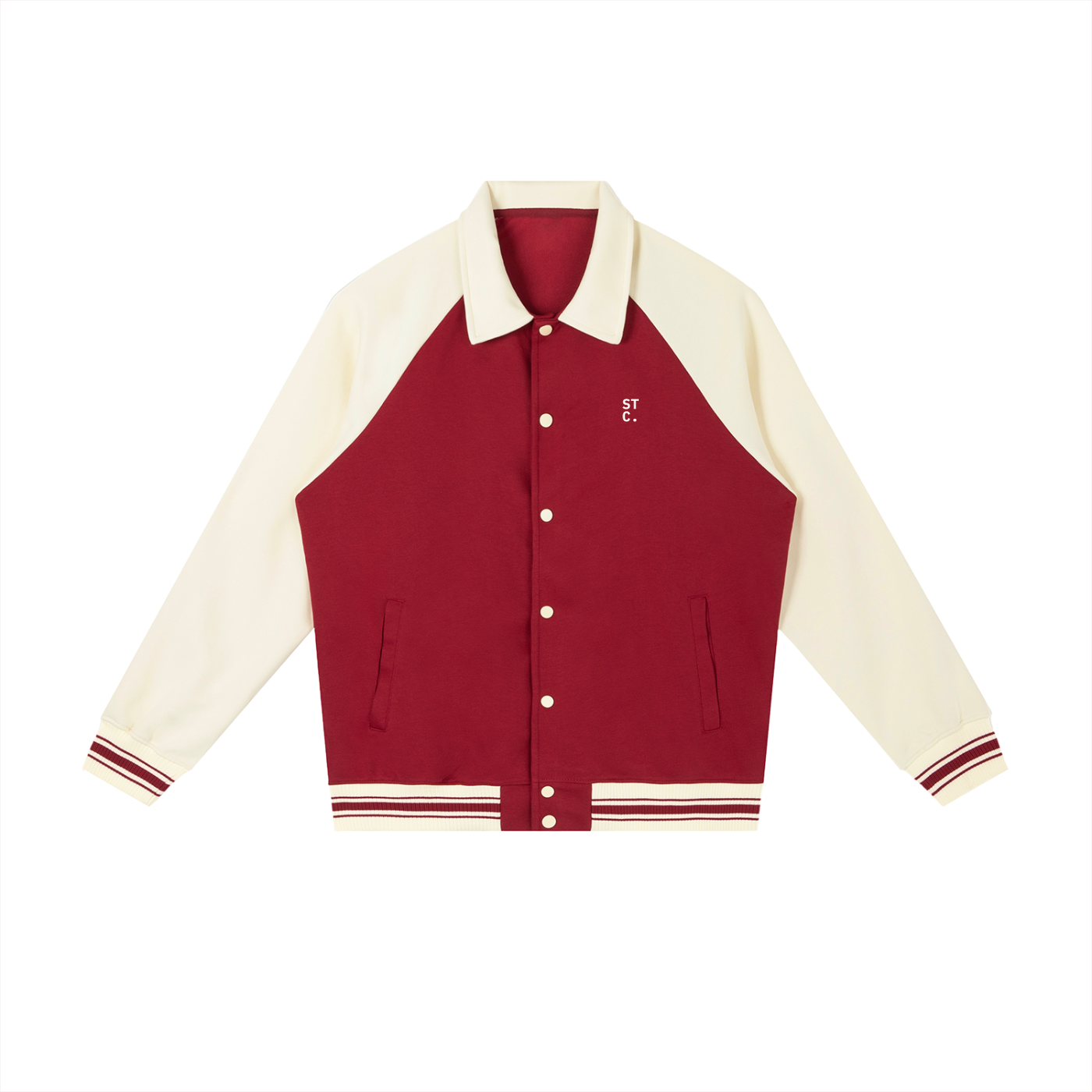 STC. Contrast Raglan Varsity Jacket