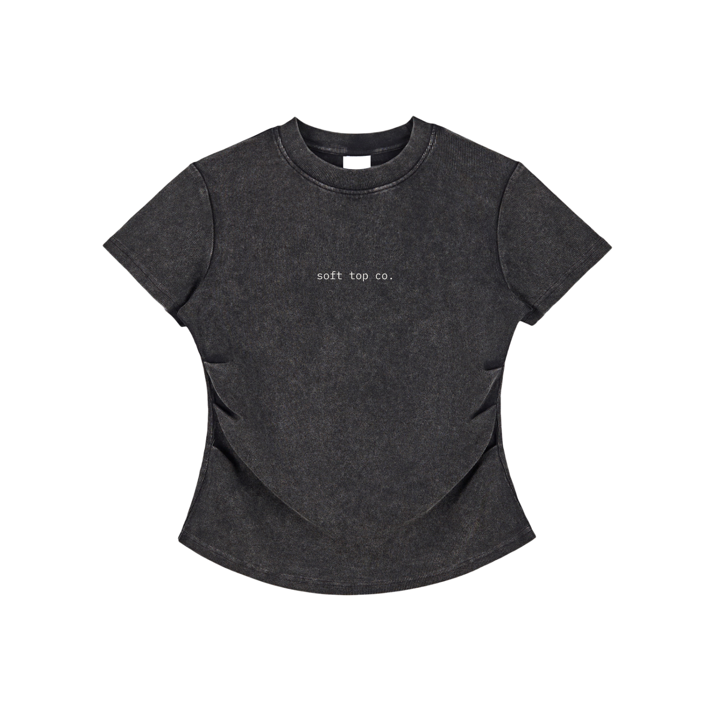 Soft Top Co. Curve Tee – Sculpted Fit Washed T-Shirt