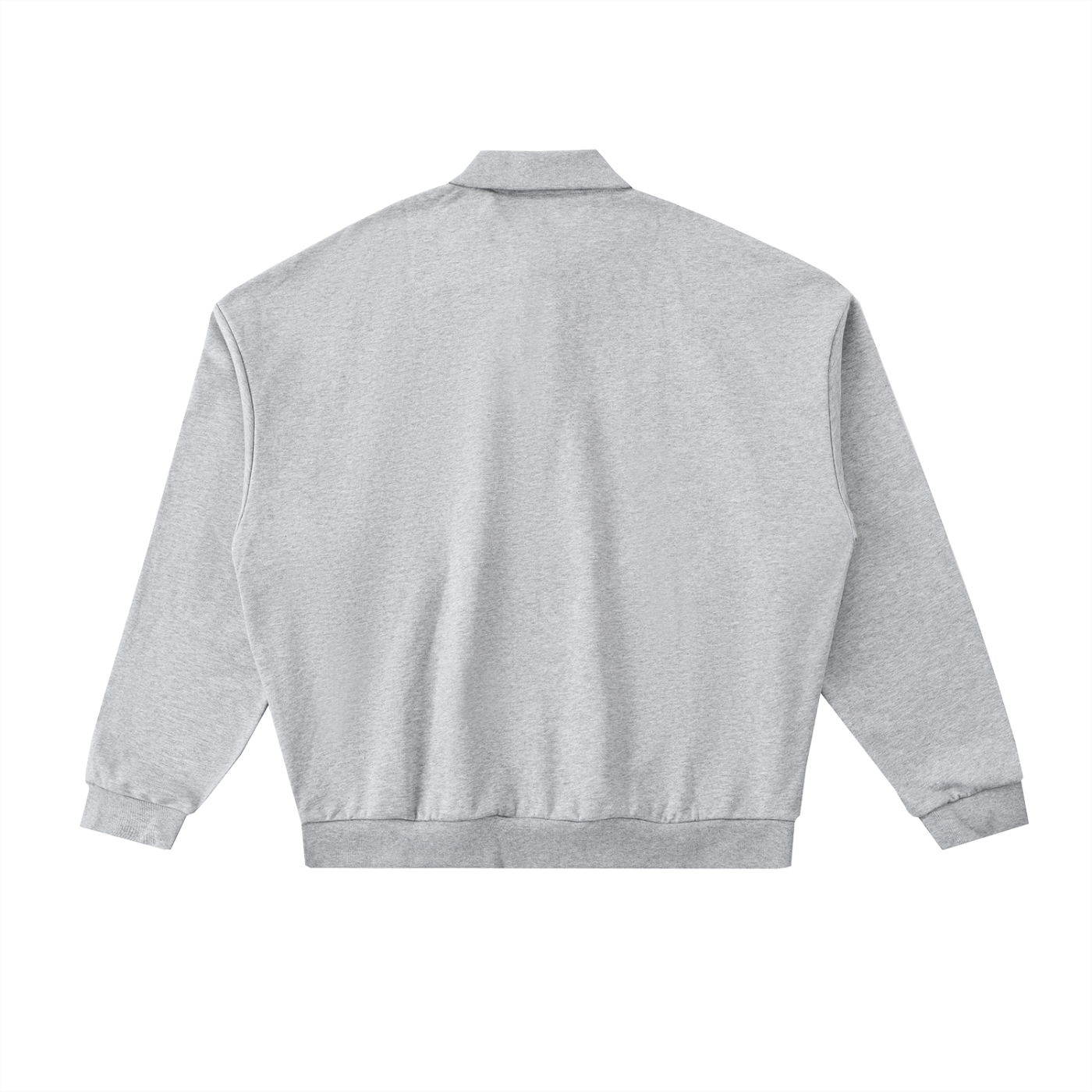 The STC. Polo Fleece Sweatshirt — Heather Grey