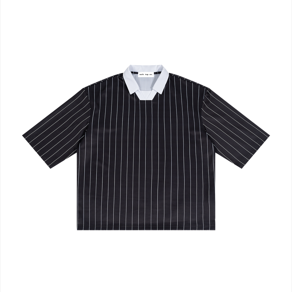 STC. Pinstripe Collared Jersey