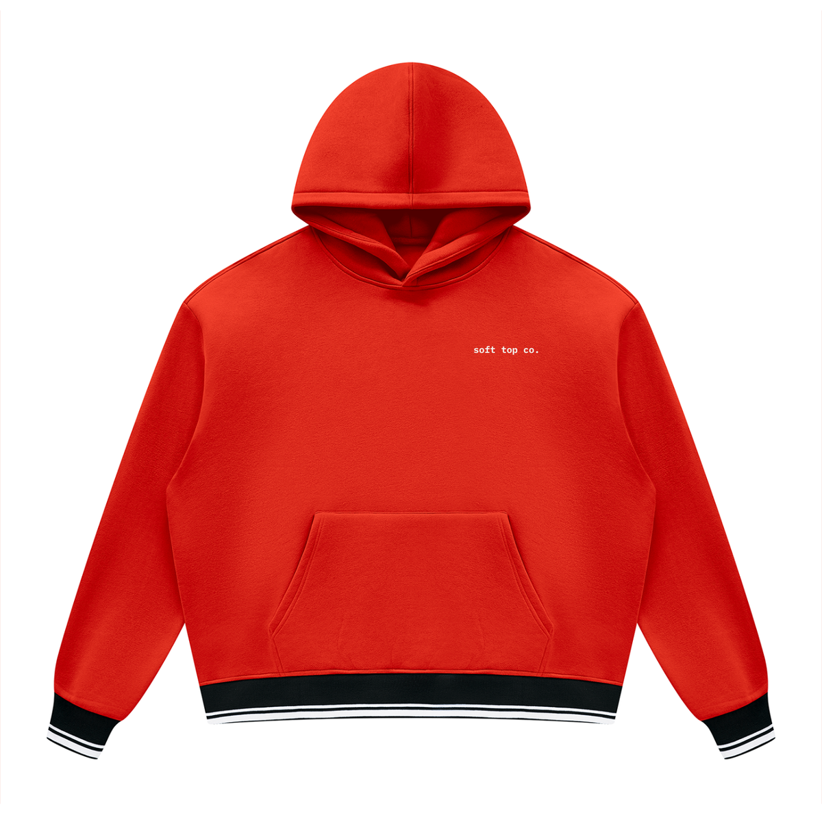 Soft Top Co. Contrast Rib Hoodie