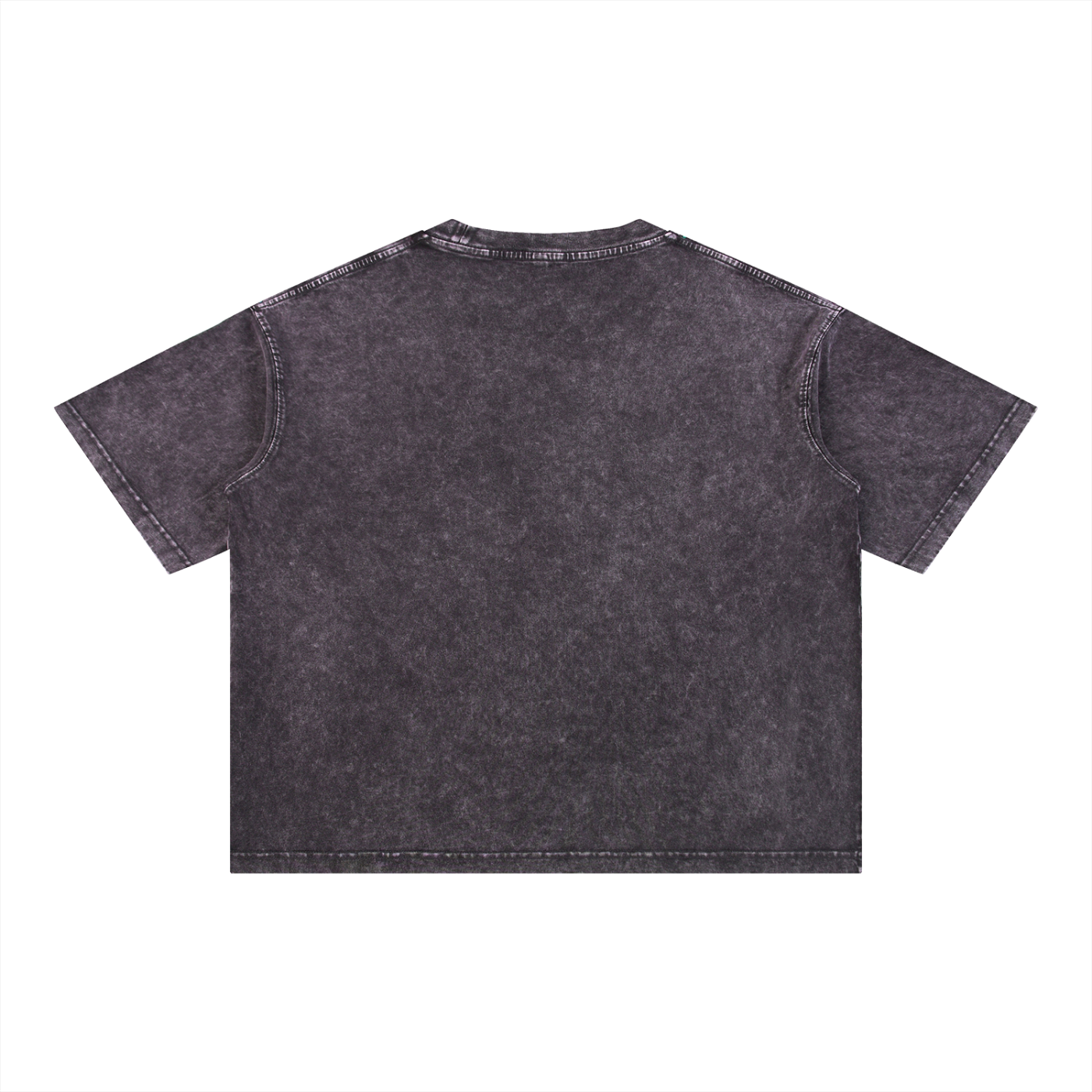 Snow-Washed Boxy Cotton Tee