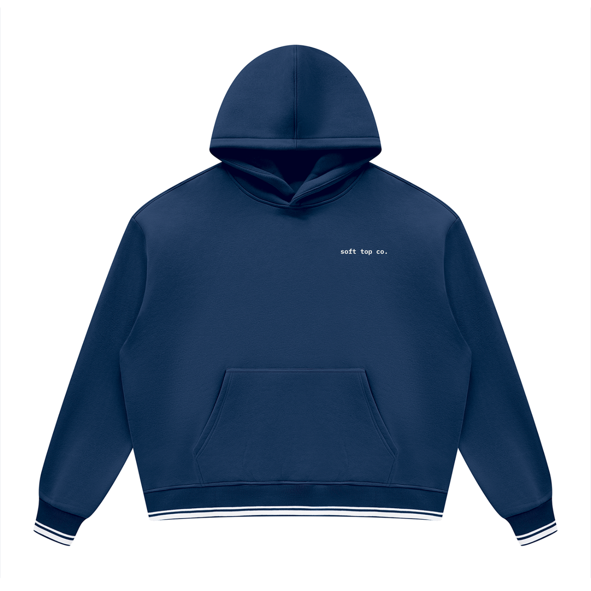 Soft Top Co. Contrast Rib Hoodie