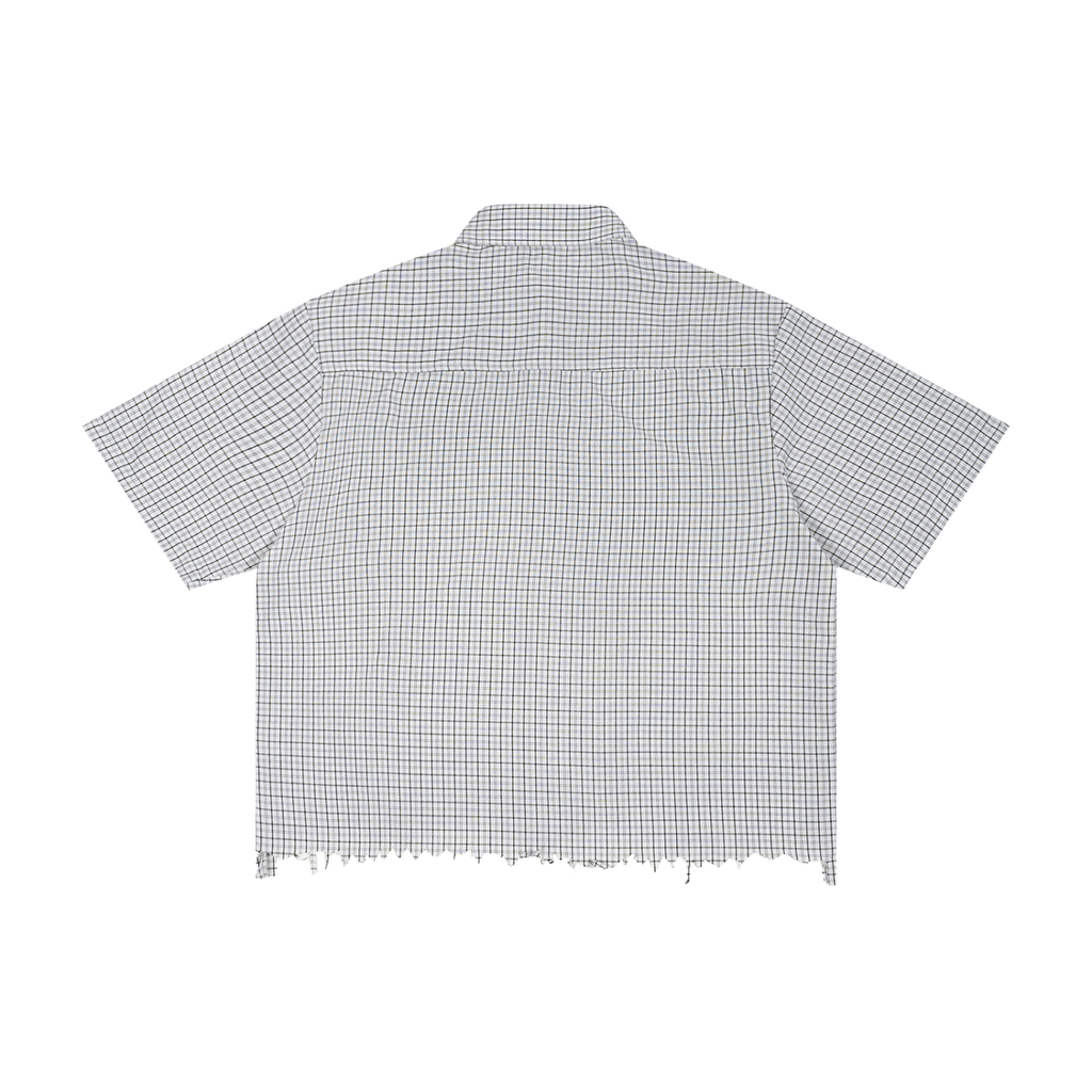 STC. Distressed Plaid Box Shirt
