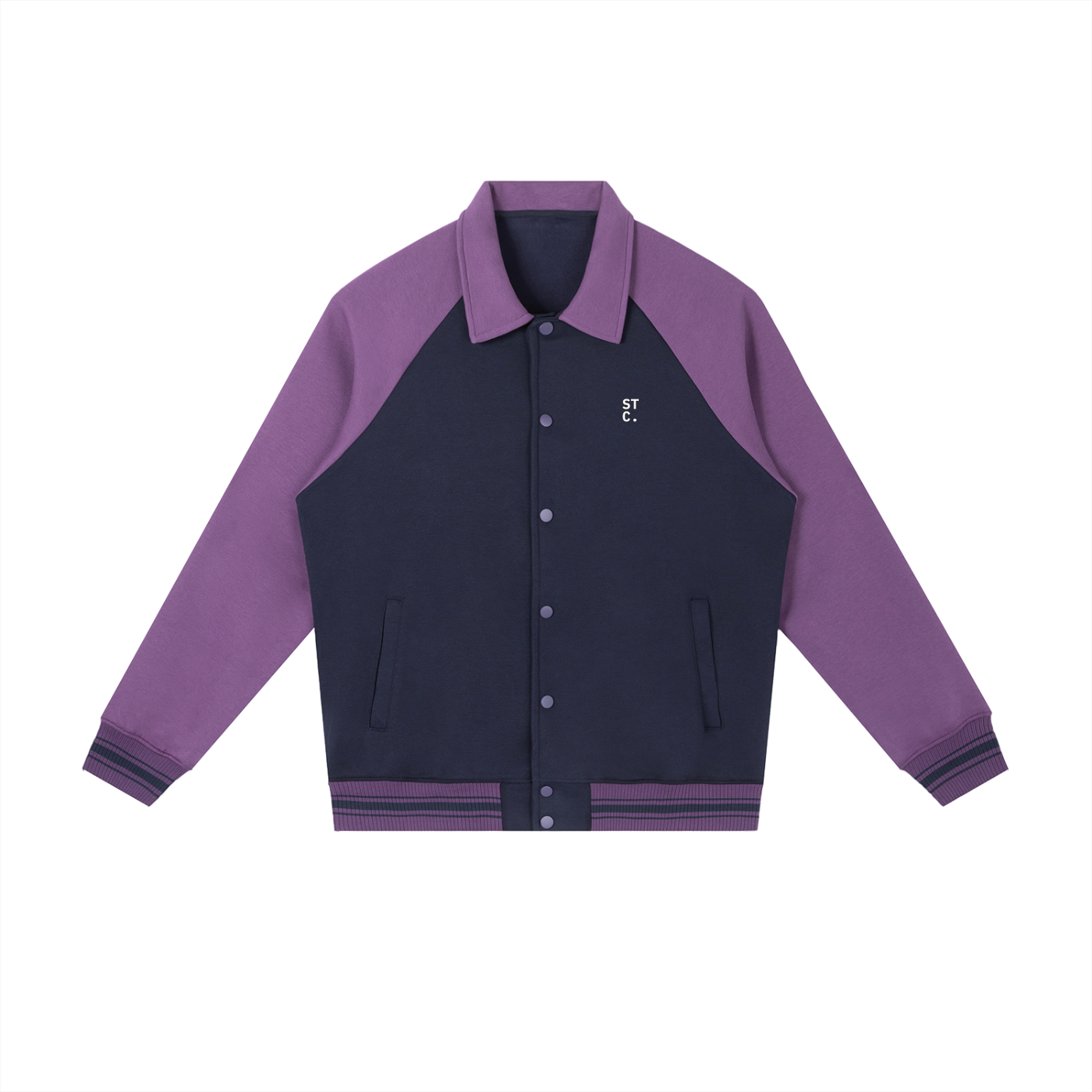 STC. Contrast Raglan Varsity Jacket