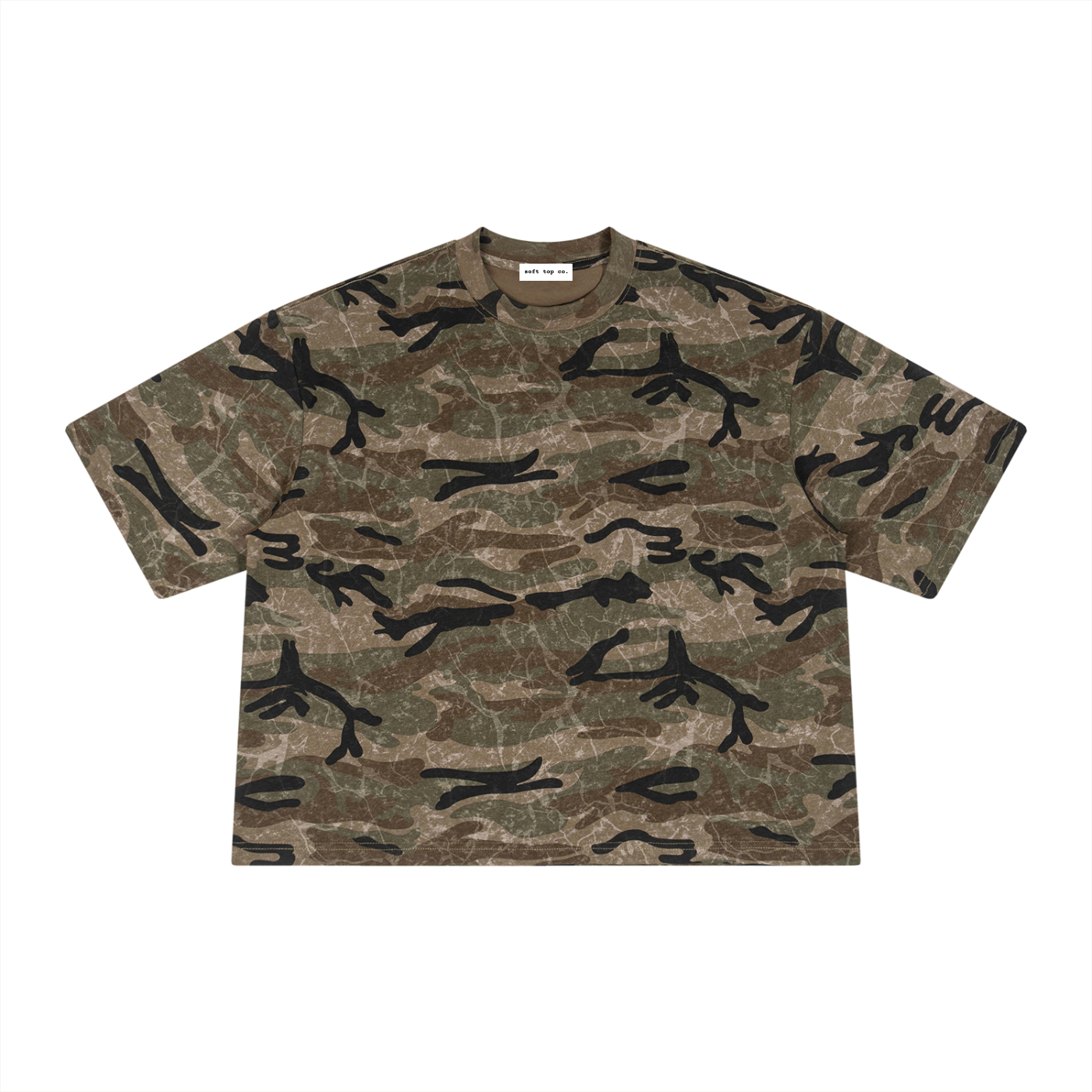 STC. Camo Boxy Tee
