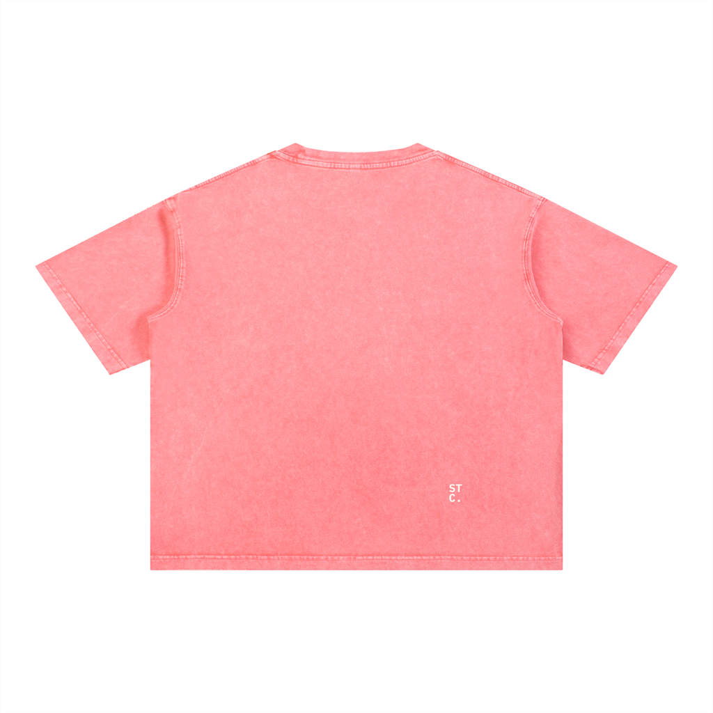 Snow-Washed Boxy Graphic Tee