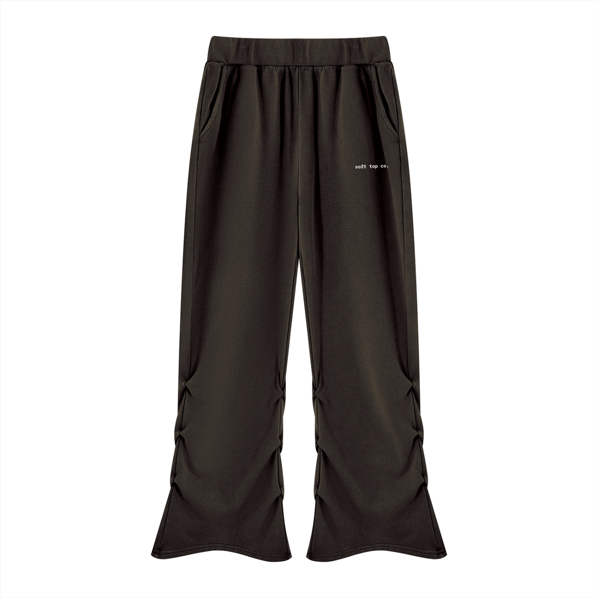 Soft Top Co. Ruched Flare Sweats