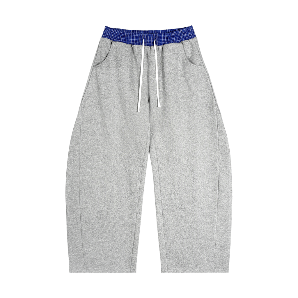 Soft Top Co. Plaid Accent Barrel Sweatpants