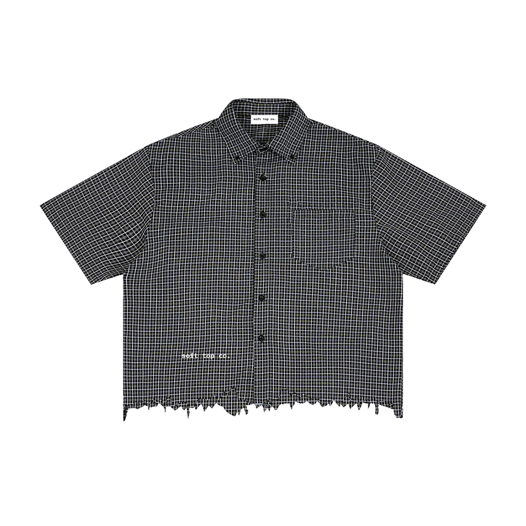 STC. Distressed Plaid Box Shirt