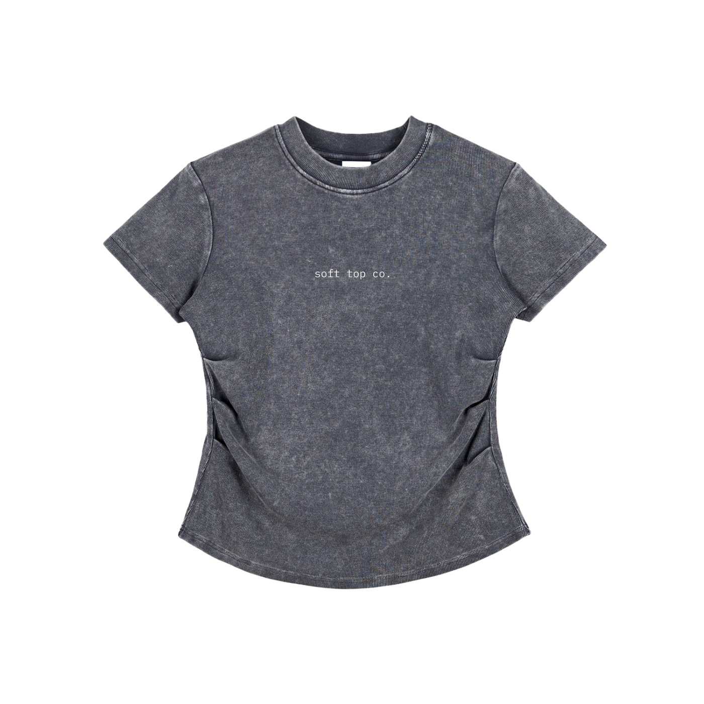 Soft Top Co. Curve Tee – Sculpted Fit Washed T-Shirt