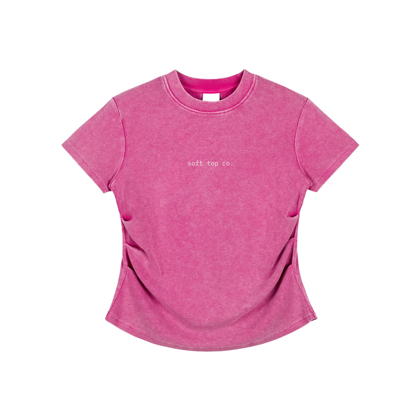 Soft Top Co. Curve Tee – Sculpted Fit Washed T-Shirt