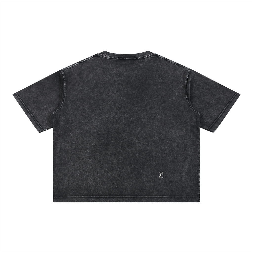 Snow-Washed Boxy Graphic Tee