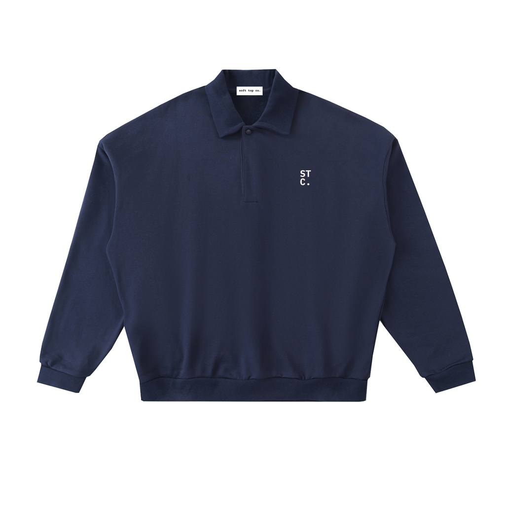The STC. Polo Fleece Sweatshirt — Navy