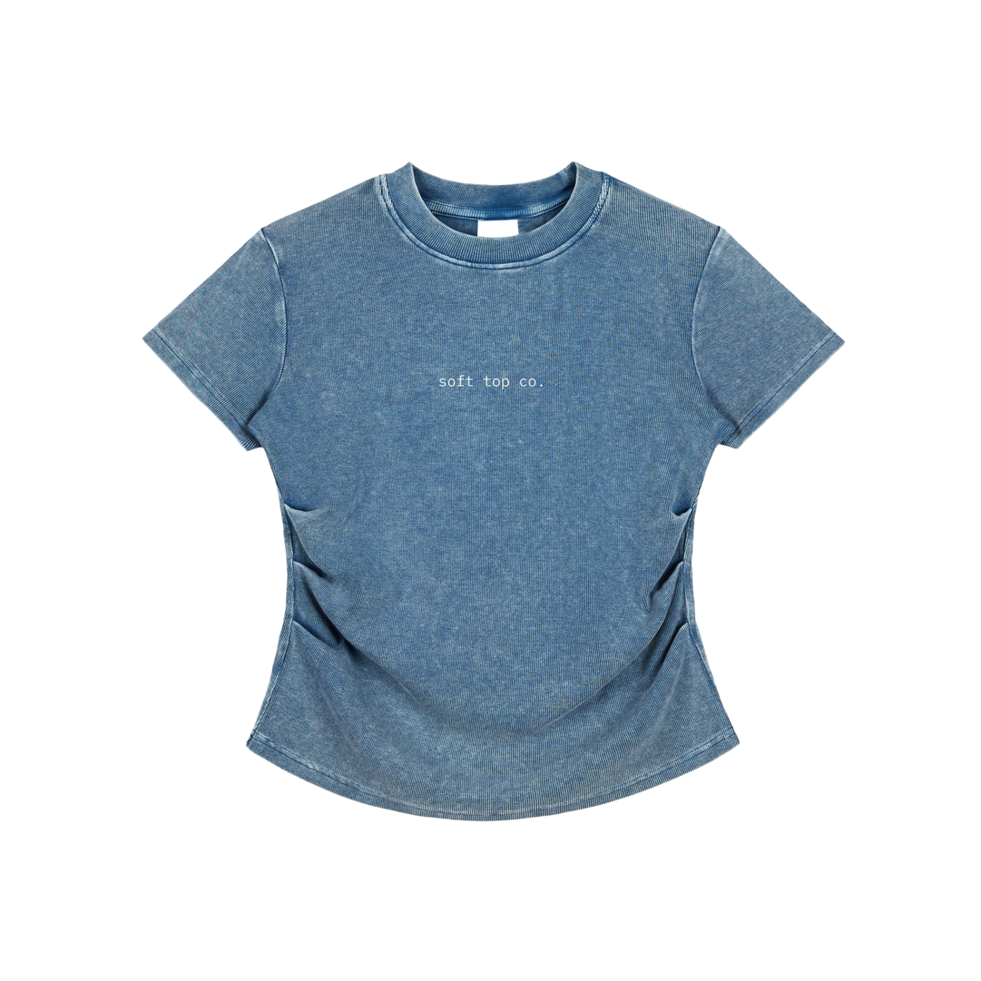 Soft Top Co. Curve Tee – Sculpted Fit Washed T-Shirt