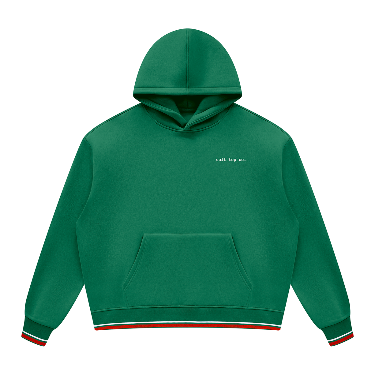 Soft Top Co. Contrast Rib Hoodie