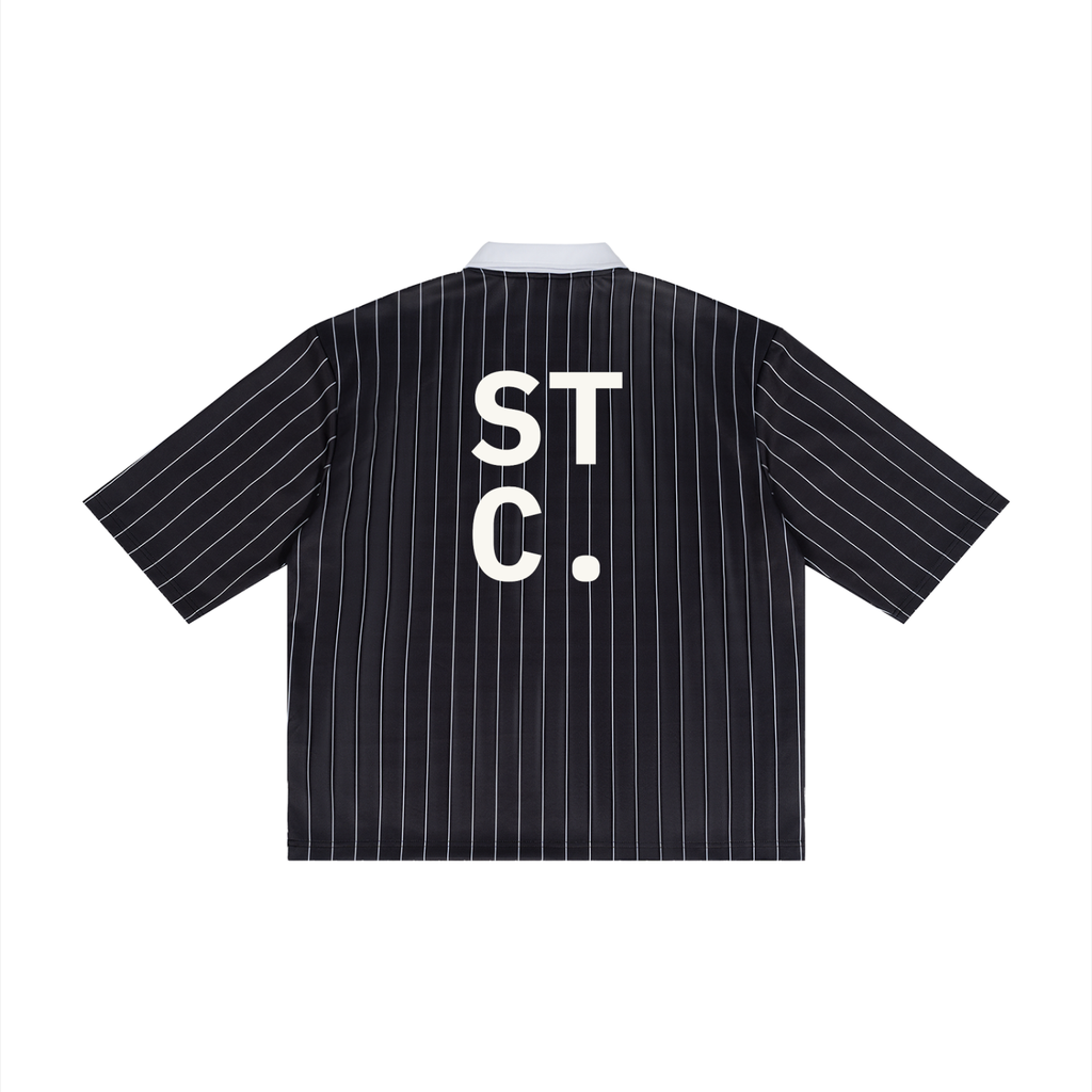 STC. Pinstripe Collared Jersey