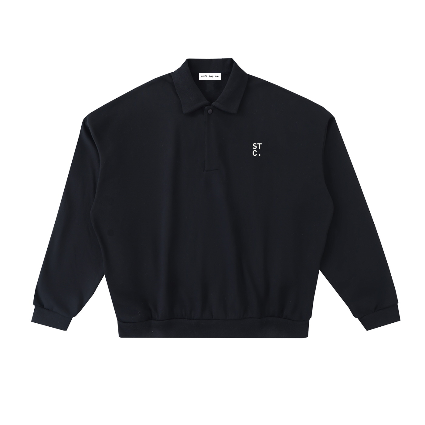 The STC. Polo Fleece Sweatshirt — Black