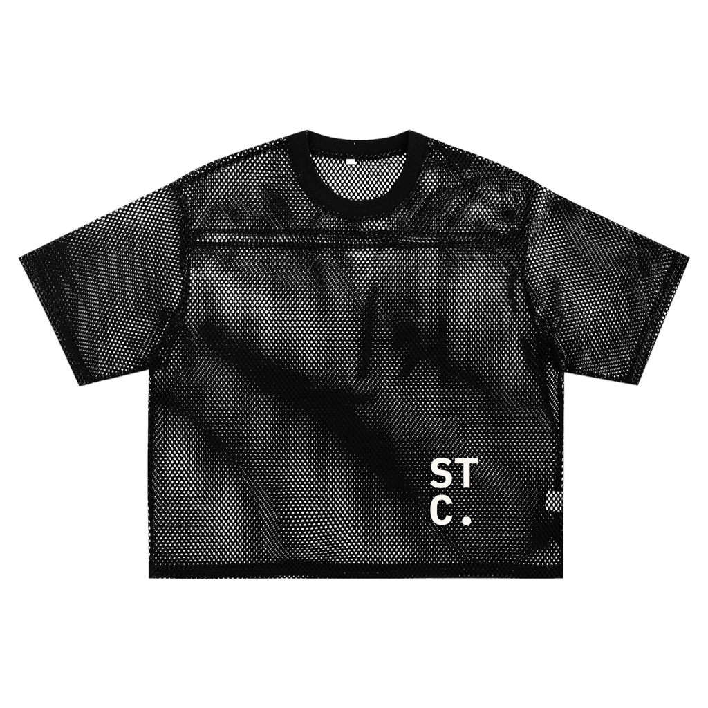 STC. Boxy Mesh Overlay Tee