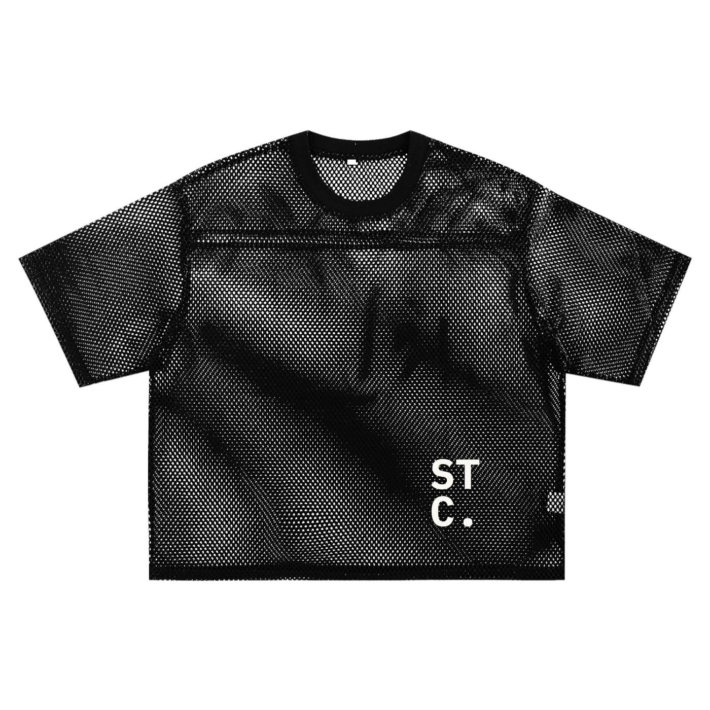 STC. Boxy Mesh Overlay Tee