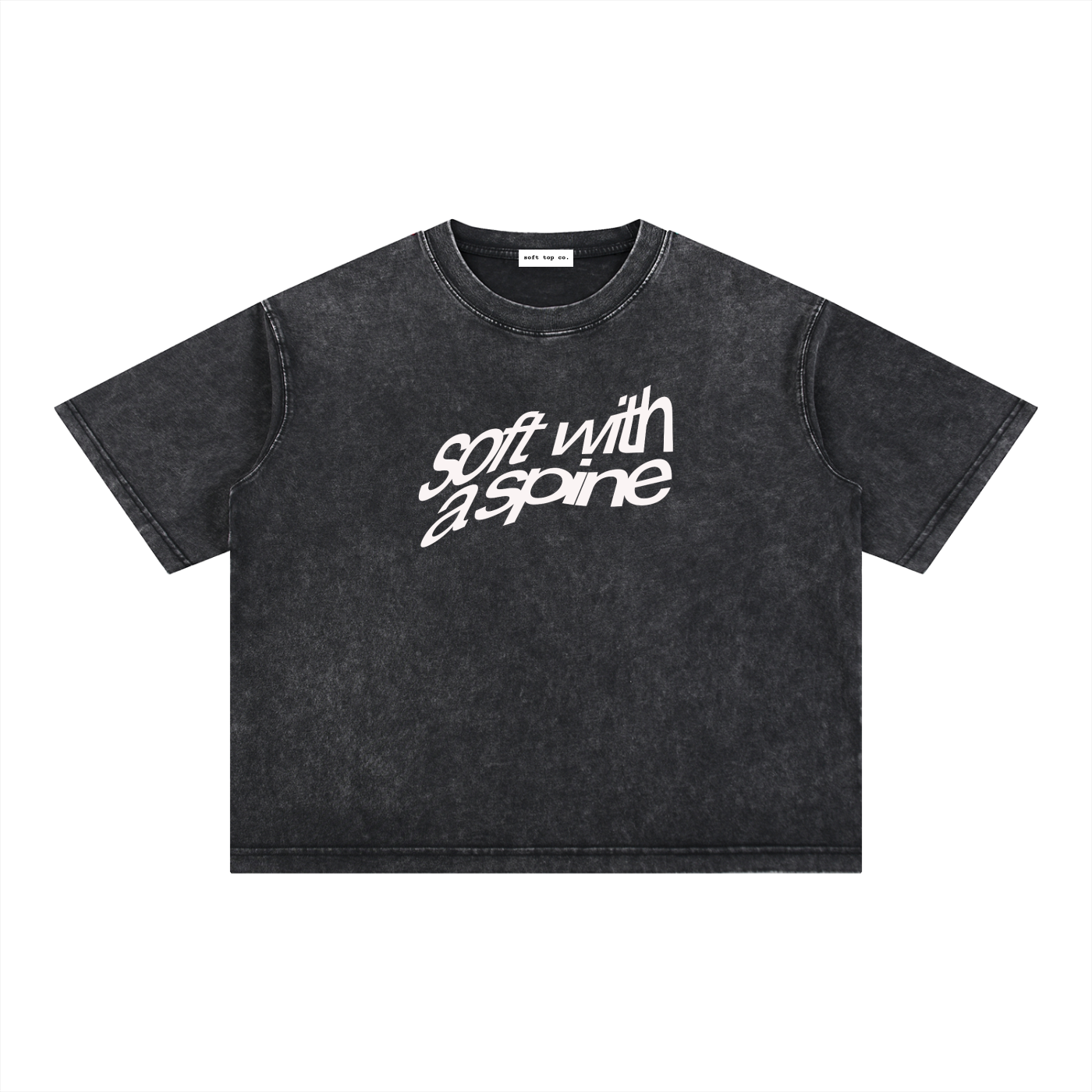 Snow-Washed Boxy Graphic Tee