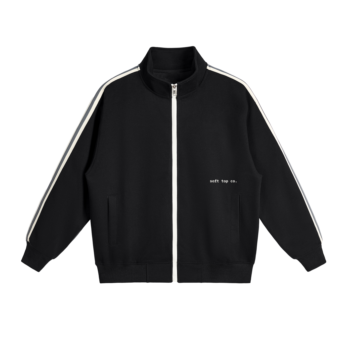 Soft Top Co. Contrast Track Zip Jacket