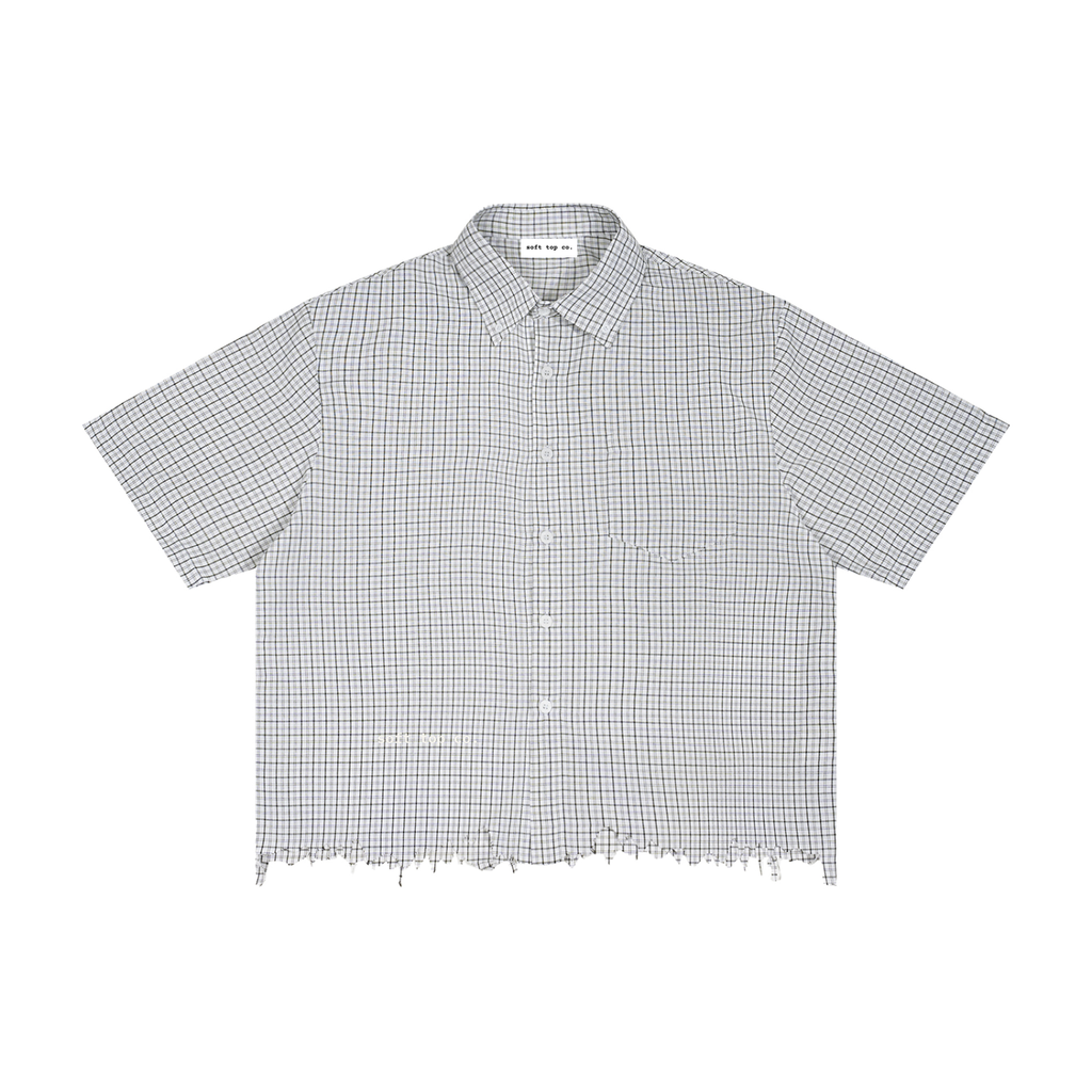 STC. Distressed Plaid Box Shirt