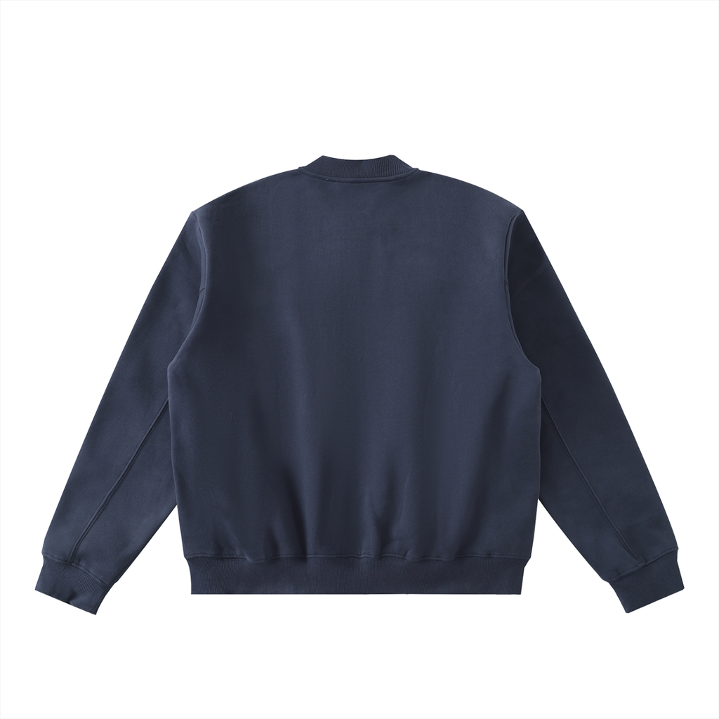 The STC. Structure Varsity Zip Jacket — Navy