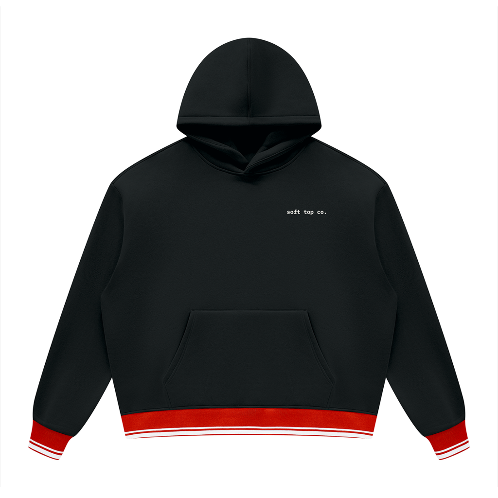Soft Top Co. Contrast Rib Hoodie