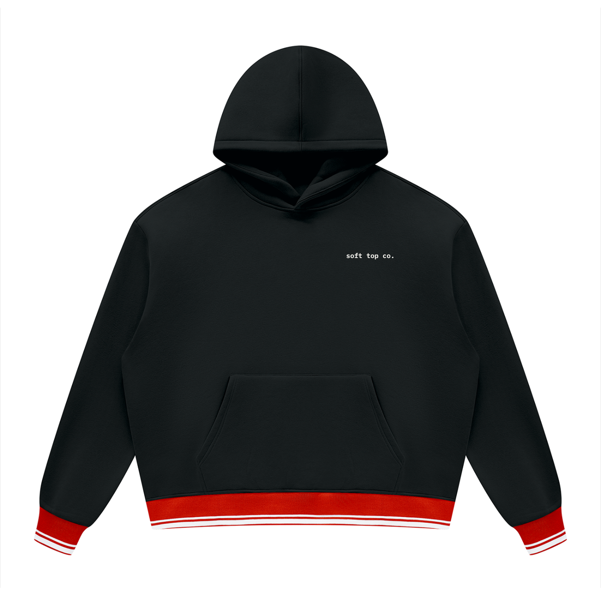 Soft Top Co. Contrast Rib Hoodie