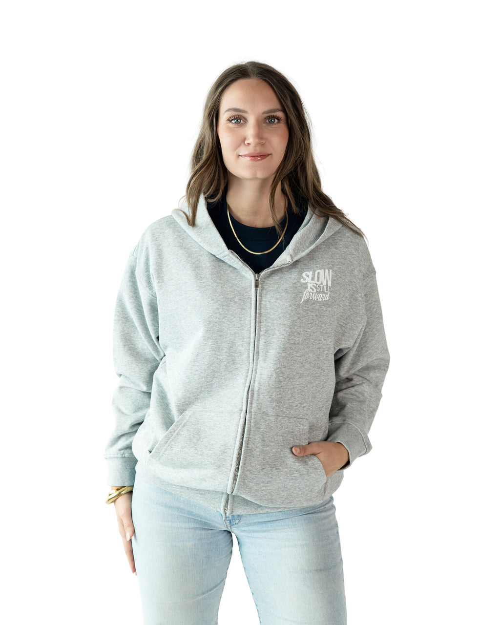 The STC. Essential Zip Hoodie — Slow Is Still Forward