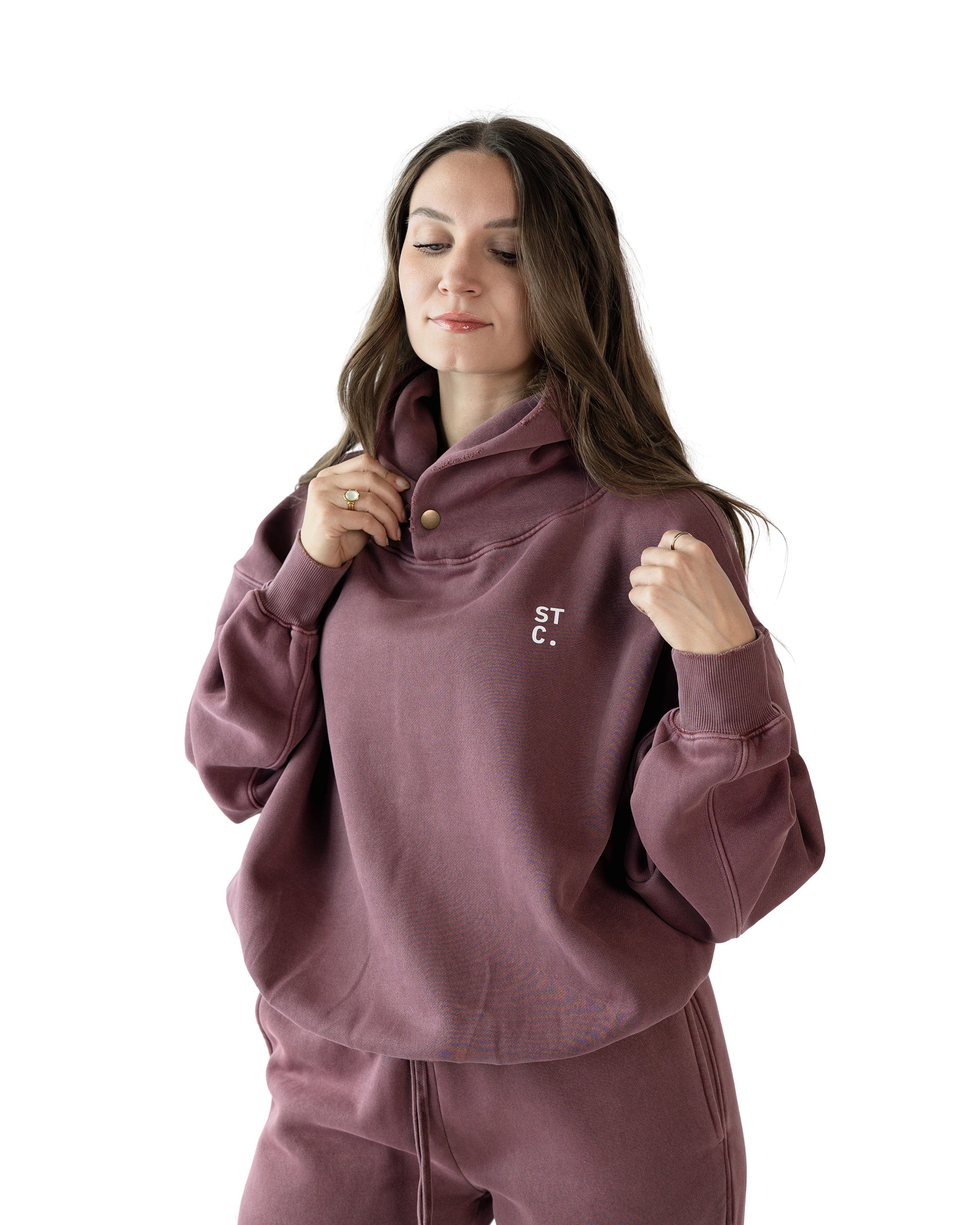STC. Enzyme-Treated Fleece Hoodie