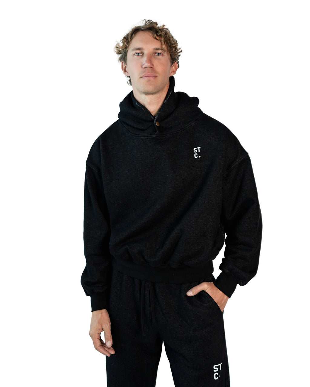 STC. Enzyme-Treated Fleece Hoodie