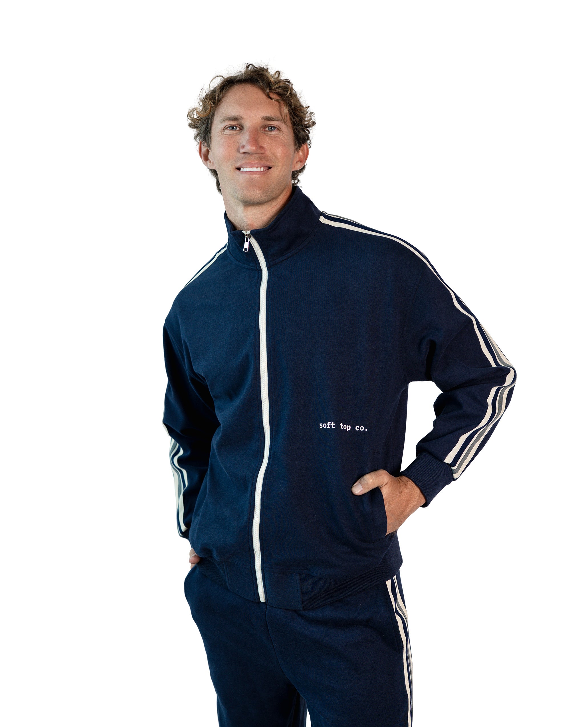 Soft Top Co. Contrast Track Zip Jacket
