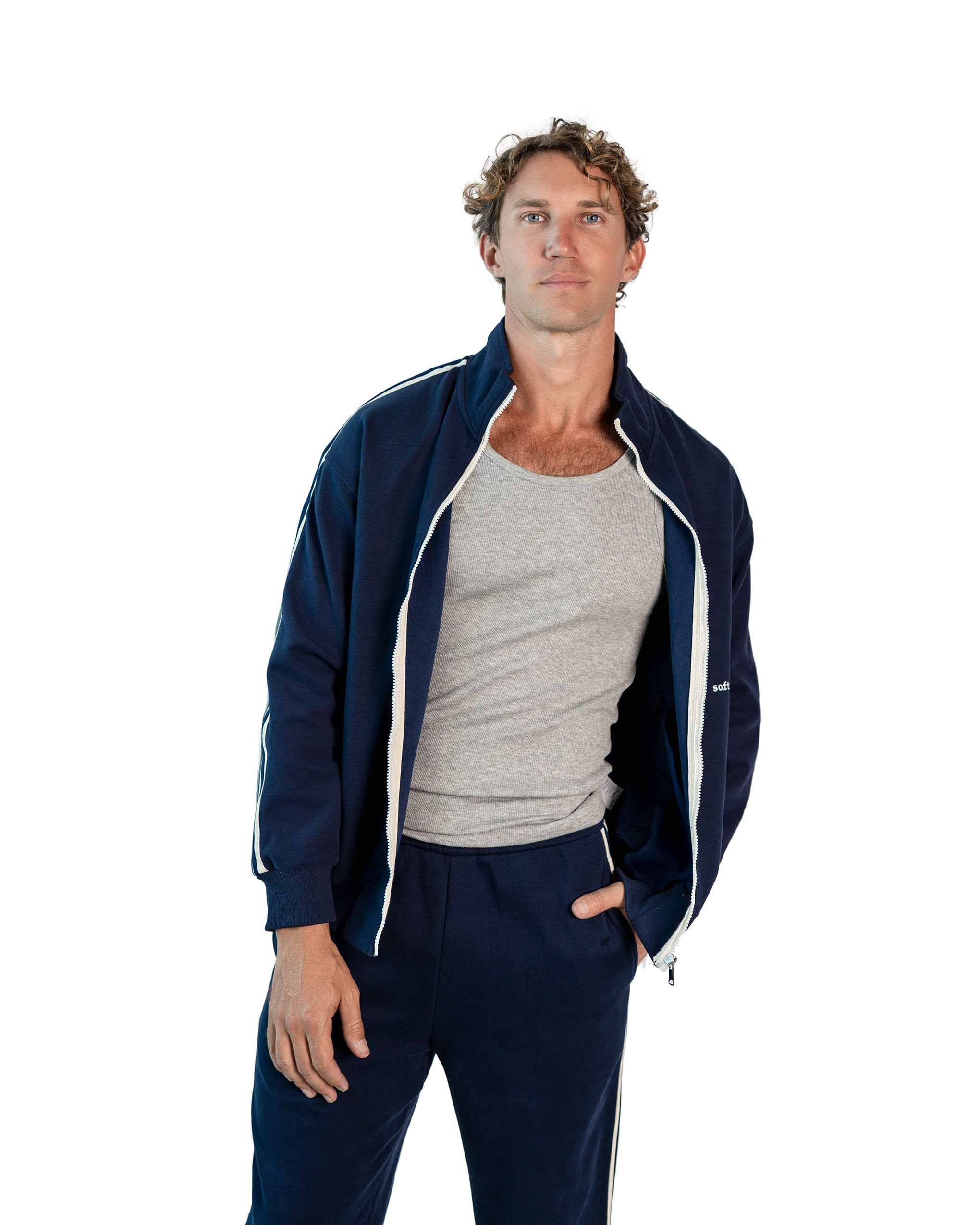 Soft Top Co. Contrast Track Zip Jacket