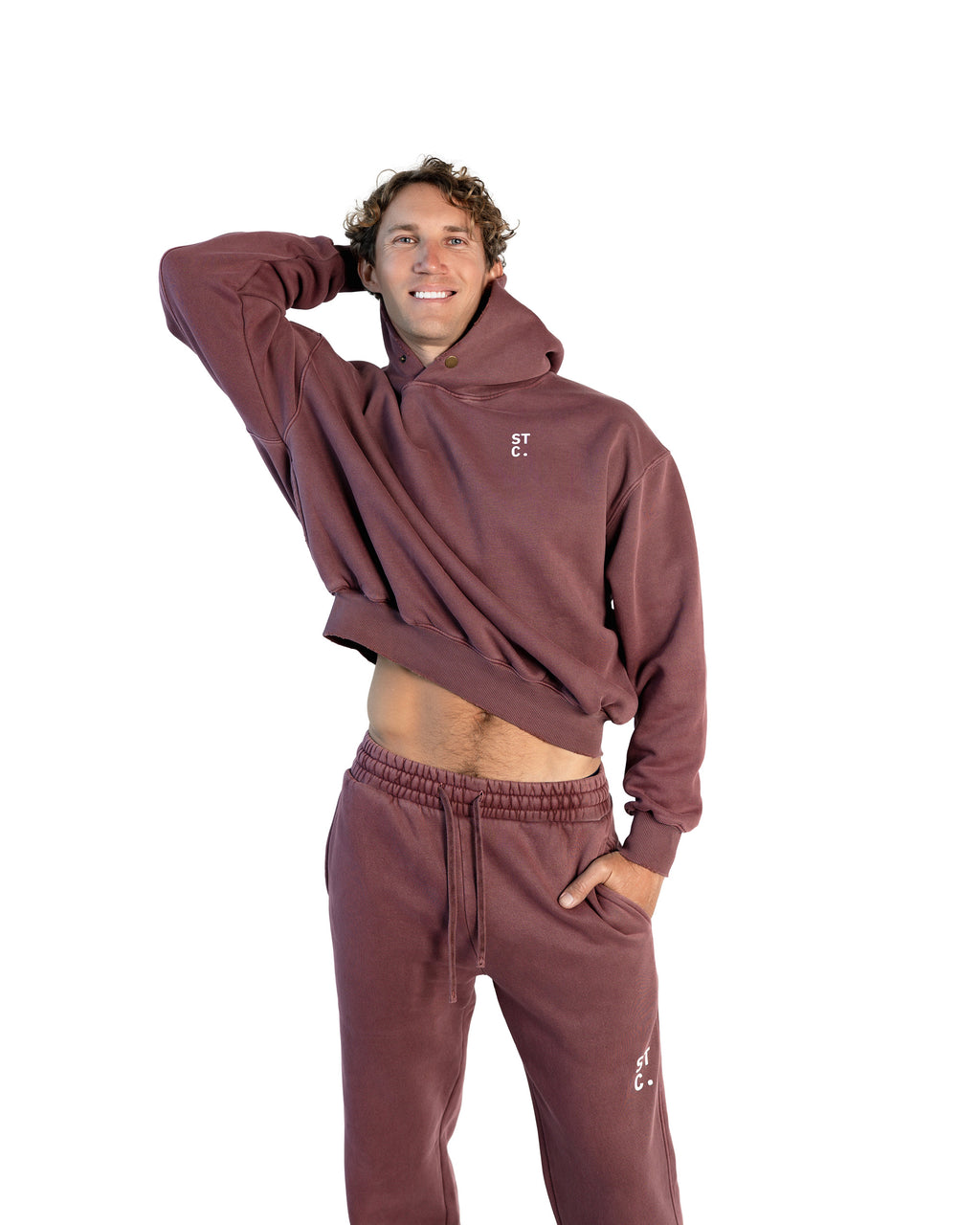 STC. Enzyme-Treated Fleece Hoodie