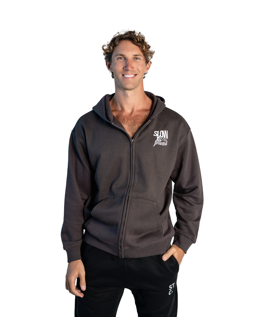 The STC. Essential Zip Hoodie — Slow Is Still Forward