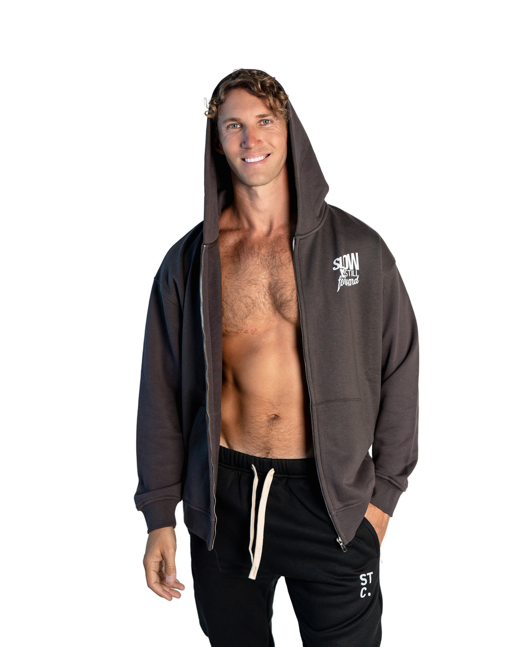 The STC. Essential Zip Hoodie — Slow Is Still Forward