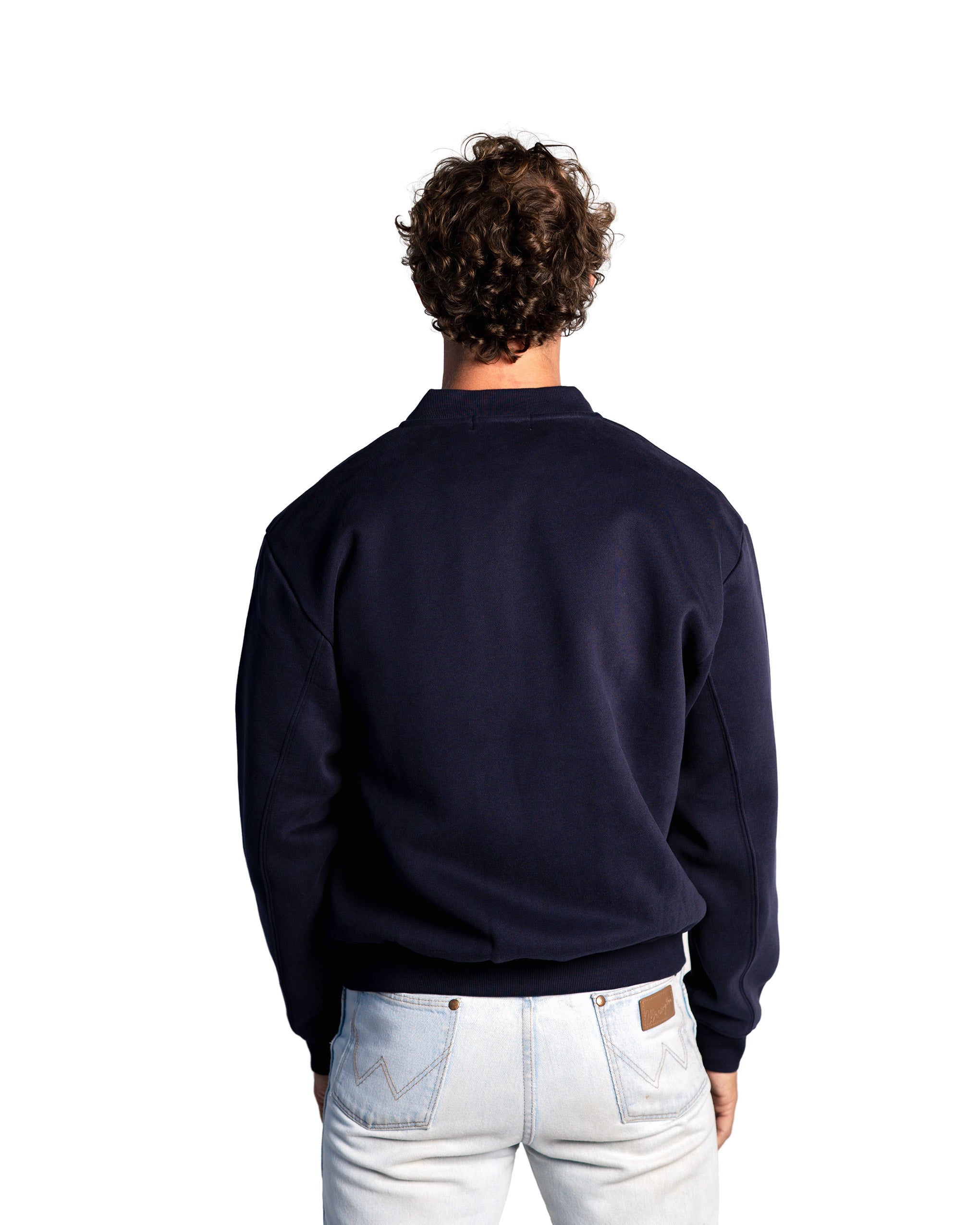 The STC. Structure Varsity Zip Jacket — Black