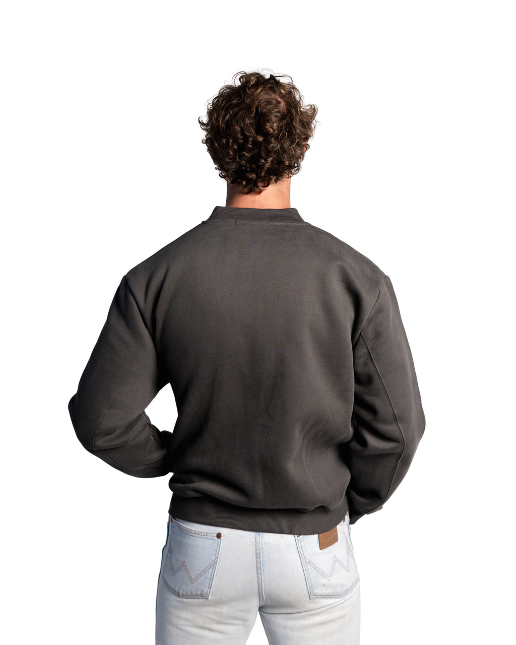 The STC. Structure Varsity Zip Jacket — Heather Grey