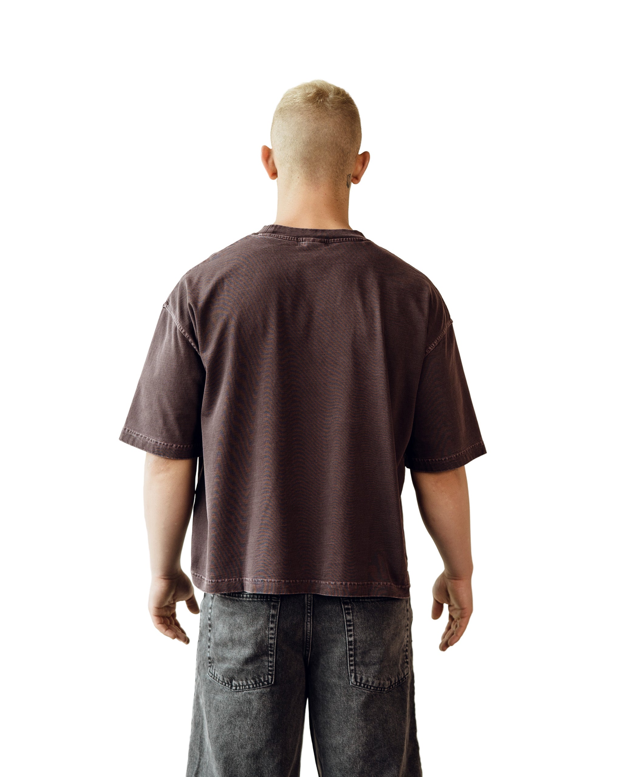 STC. Chest Logo — Vintage Washed Boxy Tee Unisex Fit