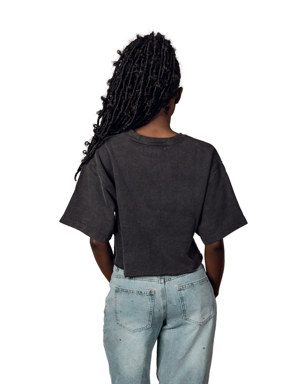 Soft Energy Club — Snow Washed Crop Top